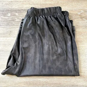 Steve Madden black leopard print joggers thumbnail 2