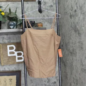 NWT State Of Day 2-Pc. Sleeveless Pajama Set Linen Blend Natural Umber Brown M thumbnail 5