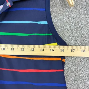 RLX Ralph Lauren Size S Sleeveless Golf Polo Navy Stripe Performance Athletic thumbnail 5