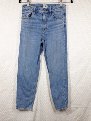Faherty Medium Wash High Rise Organic Cotton Straight Leg Jeans thumbnail 2