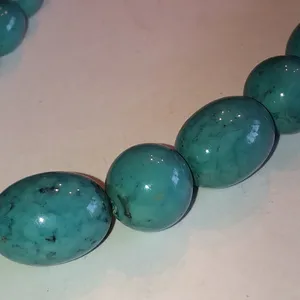 Vintage Lucite Turquoise Beaded Boho Necklace thumbnail 4