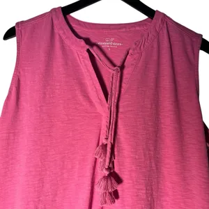 Vineyard Vines Sleeveless Surfside Pink Dress Cover-Up Large thumbnail 2