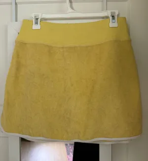 Beach Terry Colored Skort in the color Lemon Drop from Boston Proper thumbnail 1