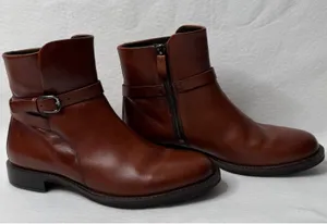 Ecco Sartorelle 25 Mid Ankle Boot Cognac Brown Leather Women Sz 40/9-9.5 Comfort thumbnail 1