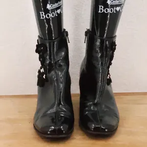 Kennel Schmenger Patent Leather Floral Pearl Ankle Boots Square‎ Toe Size 7.5 thumbnail 11