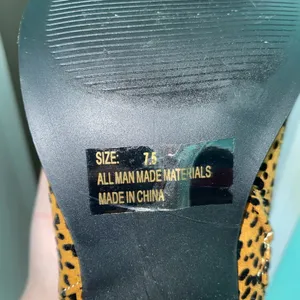 leopard print booties thumbnail 8