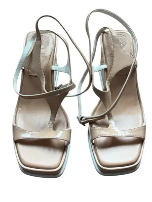 Vince Camuto Beige Leather Women’s Sandal - Neutral Tan thumbnail 1
