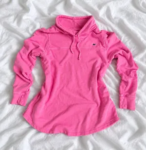 Vineyard Vines Pink Cowl Neck Sweatshirt – Size Small thumbnail 1