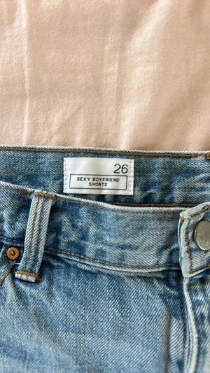 low rise denim shorts Blue Size 26 thumbnail 2