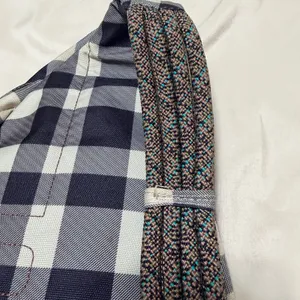 KAVU Rope Bag Sling Backpack Navy White Buffalo Plaid Check‎ Canvas Hiking thumbnail 5