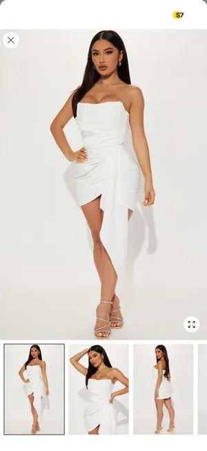 Mini white dress thumbnail 2