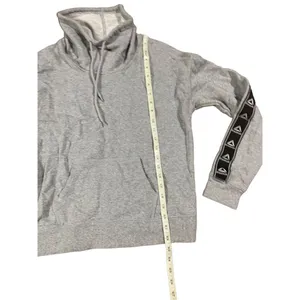 Reebok womens grey high neck sweatshirt with‎ pocket size small thumbnail 5