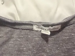 Threads 4 thought grey tshirt with pocket and slightly cropped thumbnail 2