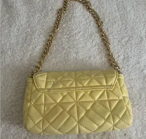 Boutique Yellow Quilted Chain Shoulder Bag thumbnail 8