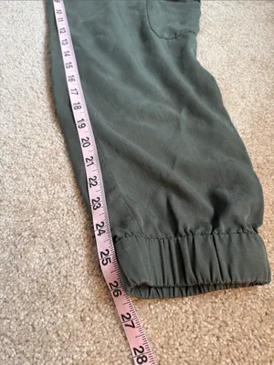 Banana Republic Factory Olive Green TENCEL™ Cargo Joggers. Size Large thumbnail 7
