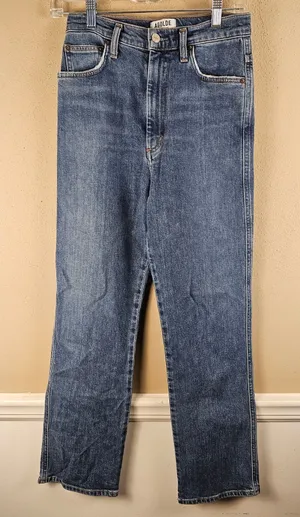 Agolde Womens Pinch Waist High Rise Kick Jeans 26 thumbnail 1