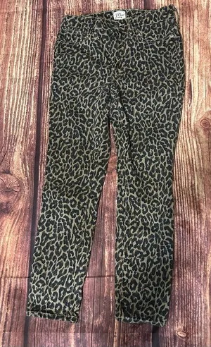 Women’s J. Crew Cheetah Print Skinny Jean Size 26 thumbnail 1