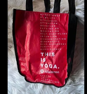 Lululemon 'This is Yoga' Tote Bag - Stylish & Practical thumbnail 2