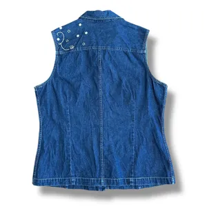 Rare Vintage Disney Store Winnie the Pooh Denim Vest Hunny Bees 90s Y2K‎ L thumbnail 4