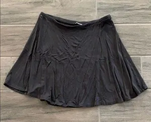 Express dark gray skater skirt thumbnail 1