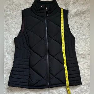 Tommy Hilfiger Black Quilted Vest Jacket Size M thumbnail 14
