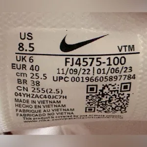 Nike AIR MAX 270 WHITE-MED SOFT PINK-PEARL PINK SZ 8.5 ATHLETIC SHOES thumbnail 5