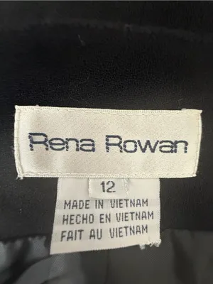 Rena Rowan Black Floral Embroidered V-Neck Vest thumbnail 3