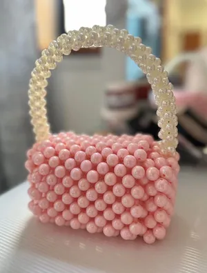 Handmade Pink Beaded Top thumbnail 1