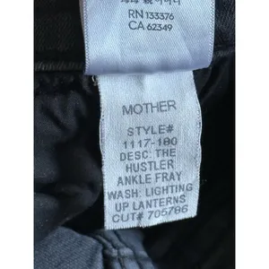 MOTHER The Hustler Ankle Fray Jeans Size 25 Lighting Up Lanterns Gray High Rise thumbnail 10