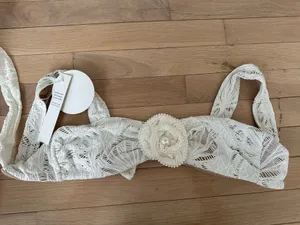 White Bridal Bikini Size M thumbnail 4