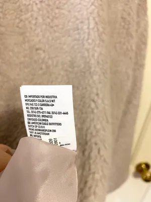NWOT American eagle purple/gray long teddy jacket thumbnail 7