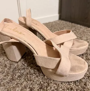 Lulus Nude Heels thumbnail 1