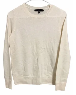 Quince Mongolian Cashmere Crewneck Sweater Ivory Women's‎ Size X-Small thumbnail 1