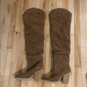 Steve Madden Suede Laddy Over-the-Knee Boot thumbnail 3