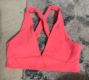 NWOT free people movement small pink sports bra thumbnail 3