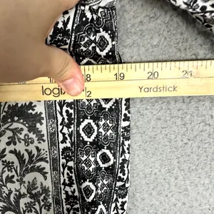 Zara Boho Patchwork Button Up Top Womens Small Black Paisley Indie Artsy‎ Blouse thumbnail 6