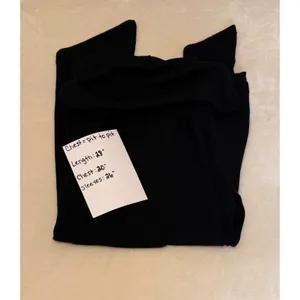 Alice + Olivia Base‎ Black Wool Cashmere Cowl Neck Draped Sweater Tunic Large L thumbnail 6