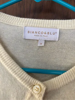 Bianco & Blu Lightweight Cashmere Silk Italian Cardigan thumbnail 3