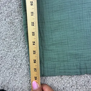 Gap Gauze Wide Leg Pants Womens‎ S Green Cotton Pull On Elastic Waist Lagenlook thumbnail 7