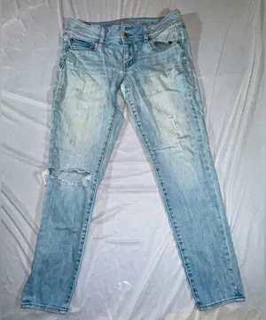American Eagle • Destroyed Light Wash Skinny Jeans • Size 8 thumbnail 1