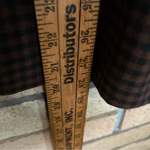 Vintage Daily Habit Brown & Black Checkered Gingham Blazer Juniors Size 7 thumbnail 5