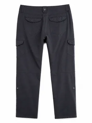 KUHL Womens 6 Regular Dark Grey Cargo Hiking Pants Roll Tab Outdoor Stretch thumbnail 4