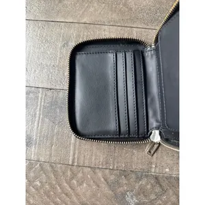 GUESS Women's‎ Zip Around Mini Wallet Coin Purse Card Holder Black Logo thumbnail 4