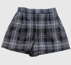 Abercrombie & Fitch Plaid Shorts Black/Light Gray Size XS thumbnail 1