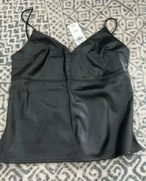 faux leather tank thumbnail 1