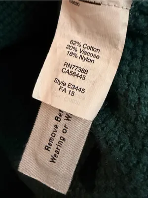 Madewell Teal Textured Knit Crossover Hem Sweater S thumbnail 5