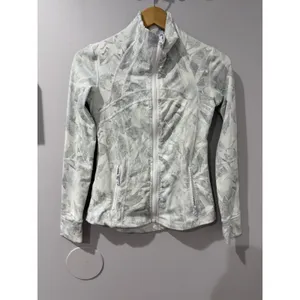 Full Zip Mock Neck Jacket, Size 4 Jasmine White Multi J thumbnail 2