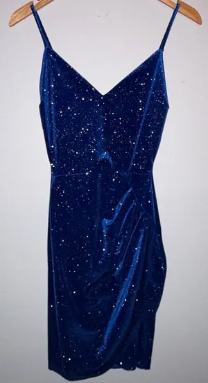 Blue Windsor Mini Dress Sparkly thumbnail 1