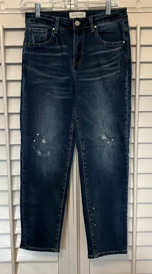 Risen Paint Splatter‎ Jeans Size 7/28 thumbnail 1