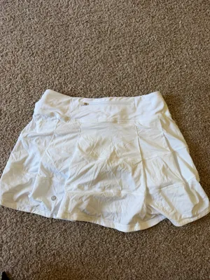 Lululemon White Pace Revival Skirt Long Size 4  thumbnail 4